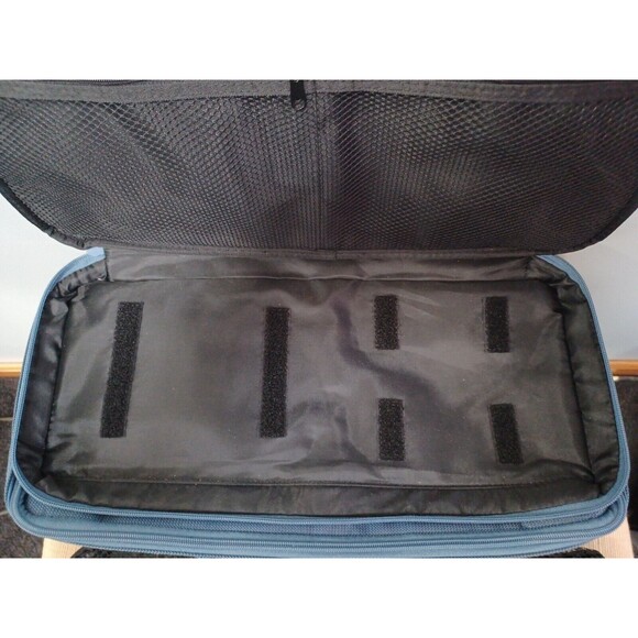 VINTAGE CROP-IN-STYLE ZIPPERED ART CRAFT ORGANIZER TOTE CASE - Picture 9 of 12